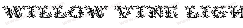 Willow Vine Light字体转换